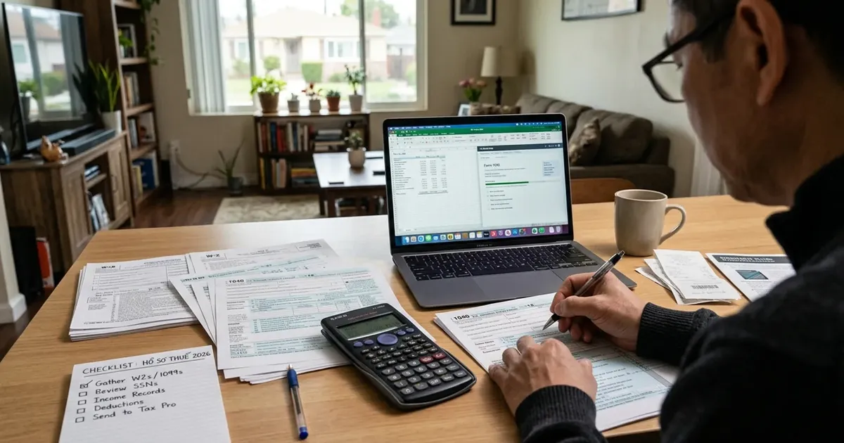 Checklist Tax Season 2026: danh sách việc cần làm cho người Việt tại Mỹ