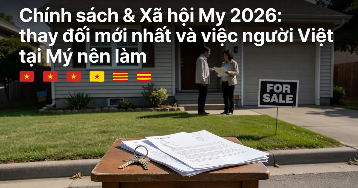 Chính sách & Xã hội Mỹ 2026: thay đổi mới nhất và việc người Việt tại Mỹ nên làm ngay