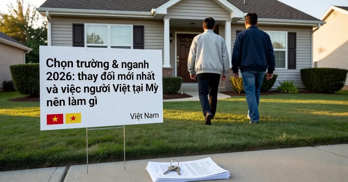 Chọn trường & ngành 2026: thay đổi mới nhất và việc người Việt tại Mỹ nên làm ngay