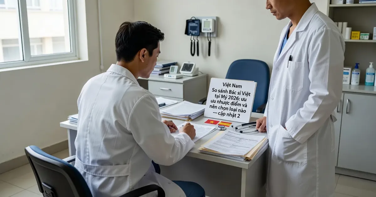 So sánh Bác sĩ Việt tại Mỹ 2026: ưu nhược điểm và nên chọn loại nào