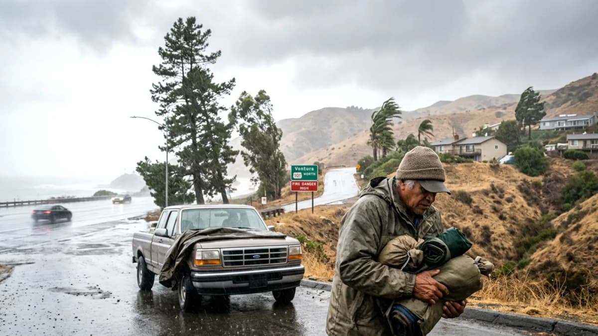 California đón bão gió mùa đầu tiên, gia tăng lo ngại cháy rừng