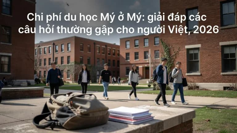 Chi phí du học Mỹ: giải đáp các câu hỏi thường gặp cho người Việt, 2026
