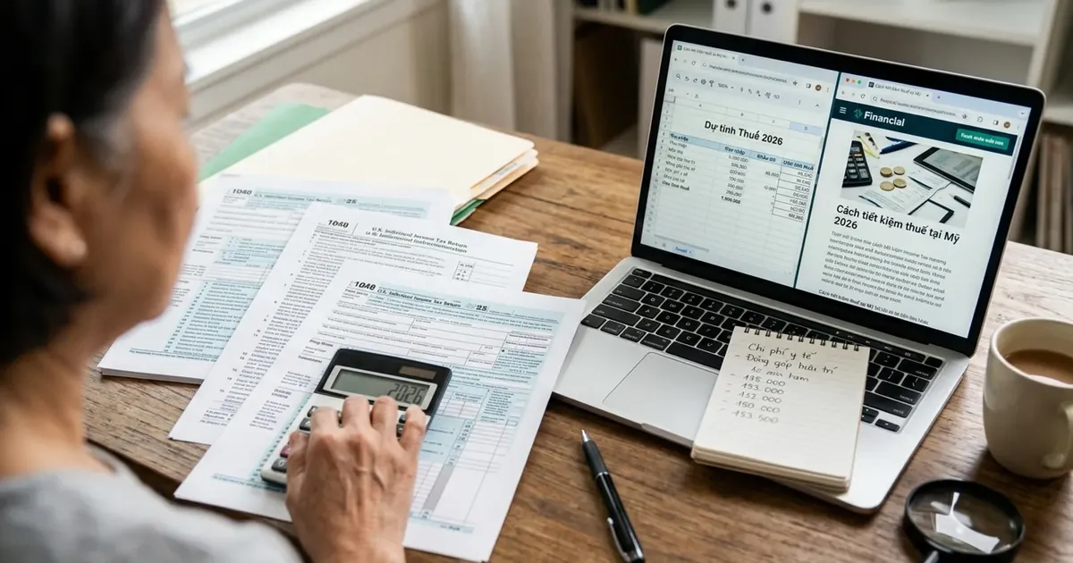 Chi phí Thuế thu nhập & IRS tại Mỹ 2026: bảng giá và cách tiết kiệm